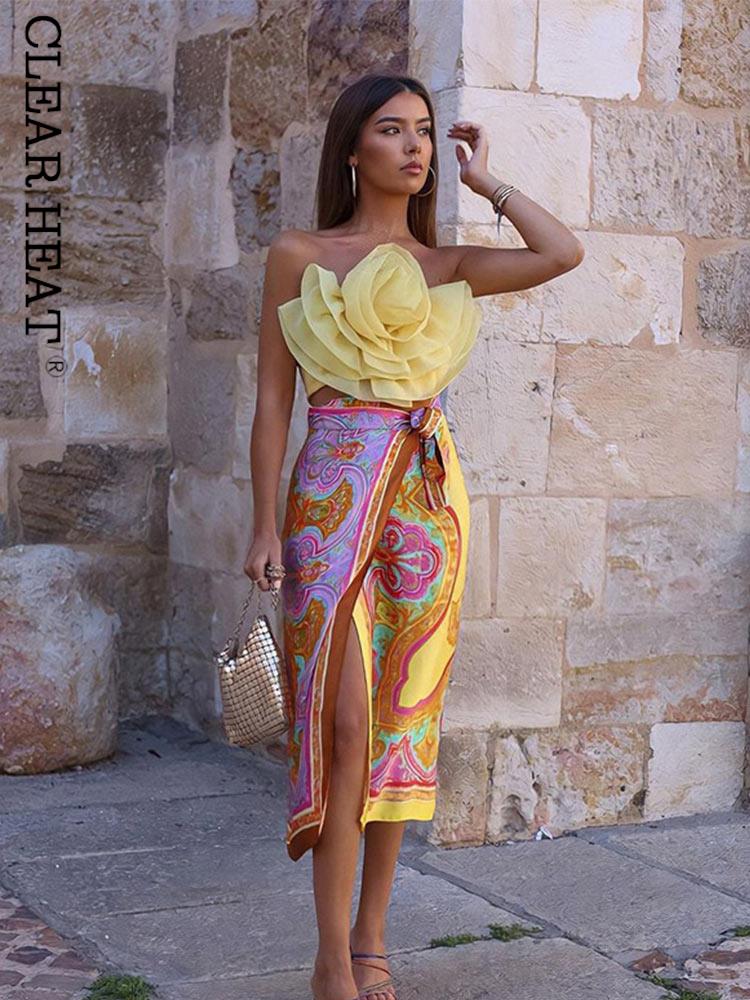 Women Casual Print Tunic Dress Robe Fashion Knotted Beach Skirt Long Sleeve Lapel Crop Shirt Tops Female Shorts 2022 Summer Sets